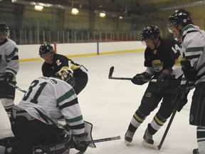 The Devon Barons recorded their 13th win of the season against Rocky Mountain House in a 6-1 victory on Friday, Jan. 25.