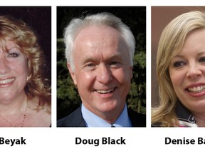 Newly appointed Senators (from left) Victor Oh, Lynn Beyak, Doug Black, Denise Batters and David Wells are pictured in this undated photo. 
HANDOUT/QMI Agency