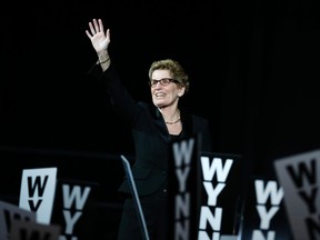 Kathleen Wynne after her third ballot victory Saturday night at the Ontario Liberal leadership convention.