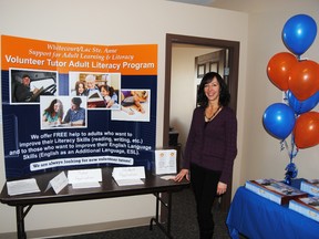 Carla Burkell, adult literacy coordinator for Whitecourt/Lac Ste. Anne Support for Adult Learning and Literacy, held an open house on Jan. 24 to get volunteers for their adult tutor literacy program.
Barry Kerton | Whitecourt Star