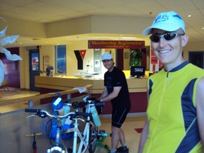 Craig Aucoin and training partner Lloyd McLean are pictured in Pictou, N.S.
QMI AGENCY FILE