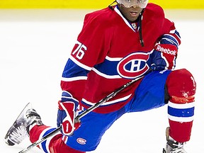 Former Belleville Bulls D-man P.K. Subban signed a two-year pact with the Montreal Canadiens Monday night. (QMI Agency)
