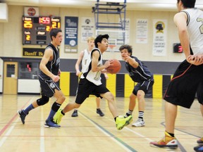 Peru Cayetano takes a shot against the Spartans on Monday, Jan. 21. The Bears won 64-59. Corrie DiManno/ Banff Crag & Canyon