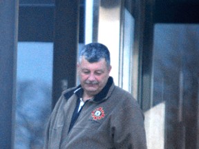 Pat Cayen outside the Sarnia Courthouse. (QMI photo)