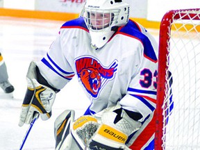 Jason Hamilton recorded back-to-back wins on the weekend as the Monkton Wildcats swept the Clinton Radars in a first-round WOAA Senior AA Hockey League playoff series.
ANDY BADER The Mitchell Advocate