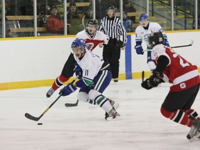 Poor weather conditions have caused the cancellation of sporting events for Wednesday evening. For example, the Sudbury Nickel Barons' NOJHL game against the Kirkland Lake Gold Miners has been cancelled. (File photo)