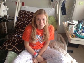 Kincardine’s Jorie Elliott, 16, is currently battling leukaemia in London hospital. The community, local sports teams and schools have united behind Elliott’s battle with the disease through ‘Turtles for Jorie. Last week many local schools, including Kincardine District Secondary School where she is a student, wore orange in support of her battle. The logo was created in support of Jorie’s cause. The teen was recently diagnosed with leukaemia, and has been pulled from school and sent to London to undergo treatment. (SUBMITTED)