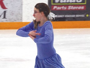 Kenora's Gabrielle Delorme earned gold in her Preliminary freeskate and silver in the Introductory Interpretative at the 2013 Sunset Country Interclub held in Dryden on the weekend.