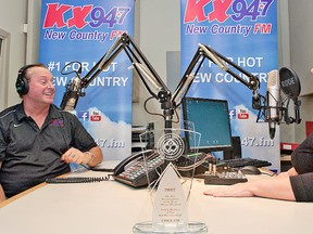 BRIAN THOMPSON, The Expositor

KX94.7 Morning Ride hosts Bill "Toff" Toffan and Melissa Forsyth earned the Canadian Country Music Association personalities of the year award for a major market.