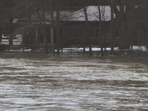 QMI file photo

A 2008 photo shows the swollen Nith River flowing past a Blenheim Road house in Oxford County. The GRCA  says Level 1 food watches have been issue for the communities of New Hamburg and Ayr along the Nith.