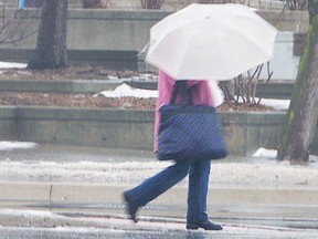 Snow will be turning to rain rather quickly this Saturday, when Welland's high is expected to hit 12˚C. (QMI Agency file photo)