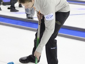 A member of the Josh Heidt rink competed in draw three of the Tankard on Thursday, January 31.