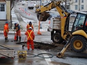 Woodstock watermain break Jan. 31, 2013