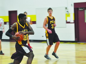 Keith Appah of the PCI Trojans varsity basketball team was named MHSAA urban high school athlete of the week. (Kevin Hirschfield/PORTAGE DAILY GRAPHIC/QMI AGENCY)