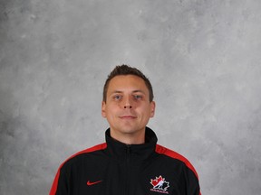 One of South Porcupine's sons will be joining the Canadian Women's National Ice Hockey Team for the 2013 IIHF Ice Hockey Women's World Championship in Ottawa this April. Kristopher Young poses for an official Hockey Canada photo.