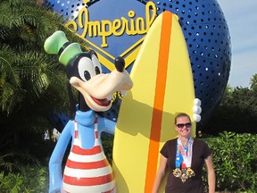 Submitted Photo

Sharon Misiuda had to be a bit Goofy to complete a marathon-and-a-half in two days at Disney World.