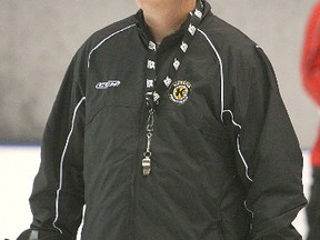 Kingston Frontenacs coach Todd Gill had a heart-to-heart talk Thursday with his team, which has lost nine games in a row. (Whig-Standard file photo)