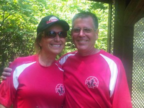 Submitted photo

Josie and Rick Mannen pose for a photo after a race last year. Josie says she has embraced her husband's passion for running.