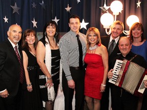 The Porcupine Dante Club celebrated its 33rd-annual Calabrese night on Saturday evening. Organizing committee members included, from left, Gino Canzio, Debbie Canzio, Silvana Pelletier, Mark Norkum Jr. Joanne Norkum, Mark Norkum, Jenny Rizzuto and Ralph Defazio.