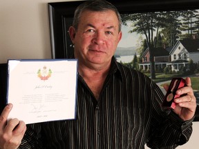 Timmins Coun. John Curley has been presented the Queen Elizabeth Diamond Jubilee Medal, an award which honours selfless giving and volunteerism amongst Canadians in honour of the 60th-anniversary of the Queen’s ascension to the throne.