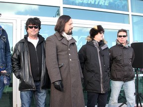 Tragically Hip Way sign is unveiled by the band._7