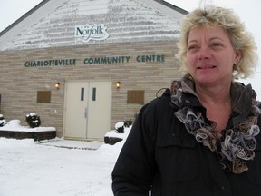 Linda Matthews, caretaker of the Charlotteville Community Centre in Walsh, says the building would get more summer bookings if air-conditoning was added. The county wants community groups to take over the 15 halls that dot the county. (DANIEL R. PEARCE  Simcoe Reformer)