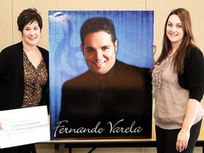 The North Eastern Family and Children's Services is gearing up for its fundraising concert slated to take place at the Charles Fournier Auditorium in École secondaire catholique Thériault  on Saturday, Feb. 16 at 7:30 p.m. The concert features tenor Fernando Varela and all funds raised will go to the North Eastern Childrens Foundation. Displaying a promotional poster for the concert are Katherine Simonuvic, left, and Brooke Ballantyne.