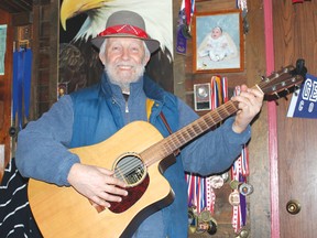 Fern McCoy will be strumming his guitar and signing self-written songs next weekend in Lavigne, Ontario.
Photo by JORDAN ALLARD/THE STANDARD/QMI AGENCY