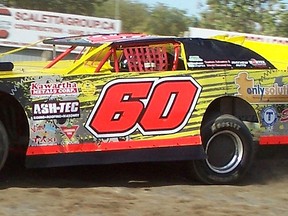 Colborne's Norm Mayhew powers his #60 late model machine through turns 3 and 4 at Brighton Speedway. The 31 year old is looking forward to the start of the 2013 season.