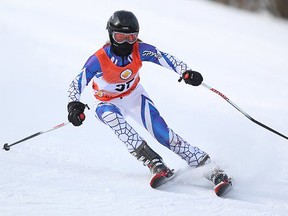 Batawa U14 Tigers' Mirisha Russett skis to a silver medal at Mansfield Ski Club last weekend.