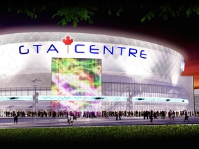 An illustration of Markham's proposed GTA Centre.