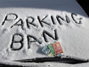 More than 7,000 tickets over five nights were issued in Ottawa for breaking the winter parking ban rule. Tony Caldwell/Ottawa Sun/QMI Agency