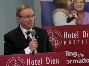 Dr. David Pichora, CEO of Hotel Dieu Hospital. (Ian MacAlpine/The Whig-Standard)