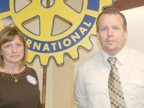 Chief executive officer Kristen Williams and youth program coordinator Darren Wood of the Chatham-Kent Community Health Centres.