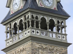 The Victoria Hall clocktower and clock in Petrolia will be rehabilitated. (David Pattenaude, QMI Agency)