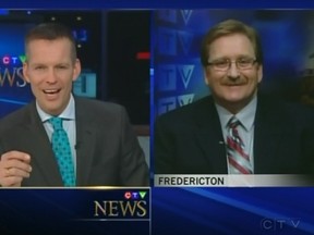 A screenshot of Superintendent Jenkins and his interview on CTV. SUPPLIED PHOTO