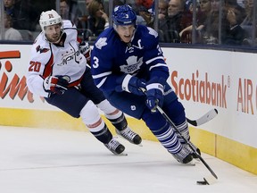 Leafs defenceman Dion Phaneuf  says he has to start picking up his offensive game for the Leafs to continue their playoff push. (Dave Abel, Toronto Sun)