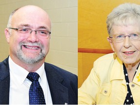 Greater Madawaska Mayor Peter Emon, who is also the warden of Renfrew County, and Admaston/Bromley Mayor Raye-Anne Briscoe recently returned their Queen's Diamond Jubilee medals.