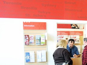 The main Canada Post office in the Federal Building is sporting a new streamlined look in order to address changing usage patterns of patrons said a Canada Post spokesperson.  DIANA MARTIN/ THE CHATHAM DAILY NEWS/ QMI AGENCY