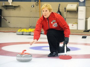MONTE SONNENBERG Simcoe Reformer
Donna Hawkins of Simcoe had an outstanding tournament at the National Blind Curling Championship in Ottawa last week. Not only did the Simcoe rink win the Canadian title, Hawkins was named a first-team all-star in the vice position.