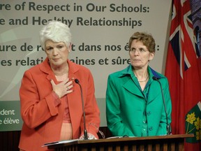 Education Minister Liz Sandals and Premier Kathleen Wynne. (QMI AGENCY PHOTO)