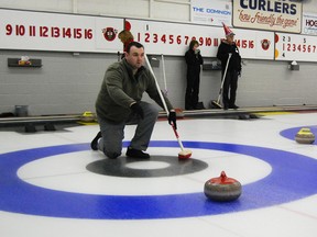 Wes Keenan of Waterford, was one of dozens of area residents participating in thel Big Brothers Big Sisters of Ingersoll, Tillsonburg and Area, Curl for Kids Sake event Saturday at the Tillsonburg Curling Club. The annual fundraiser raises money for programs with the local chapter of the Big Brothers Big Sisters organization. 

KRISTINE JEAN/TILLSONBURG NEWS/QMI AGENCY