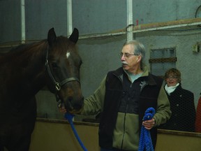 Oncology counsellor Don Middleton and Daisy Dowhy of Central Plains Cancer Care Services are seeking applicants for an equine grief therapy retreat to take place at Roycan's Country Haven, north of Portage la Prairie later this year. (FILE PHOTO)