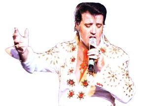 Peter Irwin performing as Elvis.