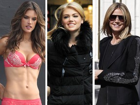 Composite image of Alessandra Ambrosio (WENN.COM), Kate Upton (HRC/WENN.COM) and Heidi Klum (WENN.COM).