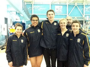 Five Fort McMurray Swim Club members, as well as coach Andro Iordanishvili are all in Saskatoon to represent Fort McMurray at the 2013 Western Canadian Swimming Championships, which runs Thursday to Sunday.  SUPPLIED PHOTO
