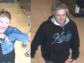 Police are asking for the public’s help in identifying two suspects they allege have been using stolen credit cards in the Kingston area.
