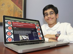 Bilal Islam, a Grade 8 student at King's Town School, has created his own blog to record all the action at the Scotties Tournament of Hearts.
Michael Lea The Whig-Standard