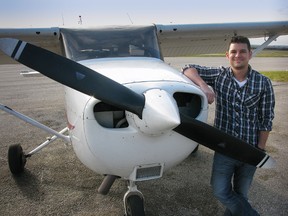 Photo by CHRISTINA DABROWSKI

Brantford's Scott Wilson, here with a Cessna 172, took control after a plane crash by getting his own pilot's licence in December.
