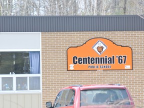 Centennial '67 Public School in Spencerville is shown in this photograph on Thursday. DARCY CHEEK/The Recorder and Times